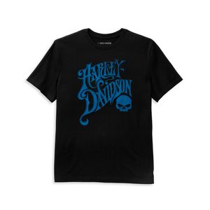 TEE-KNITBLACK BLUE