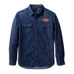 CAMISA DENIM MANGA LARGA BAR & SHIELD HARLEY-DAVIDSON HOMBRE