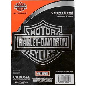 CALCOMANÍA CROMADA LOGO CLÁSICO BAR & SHIELD 6"X8" HARLEY-DAVIDSON