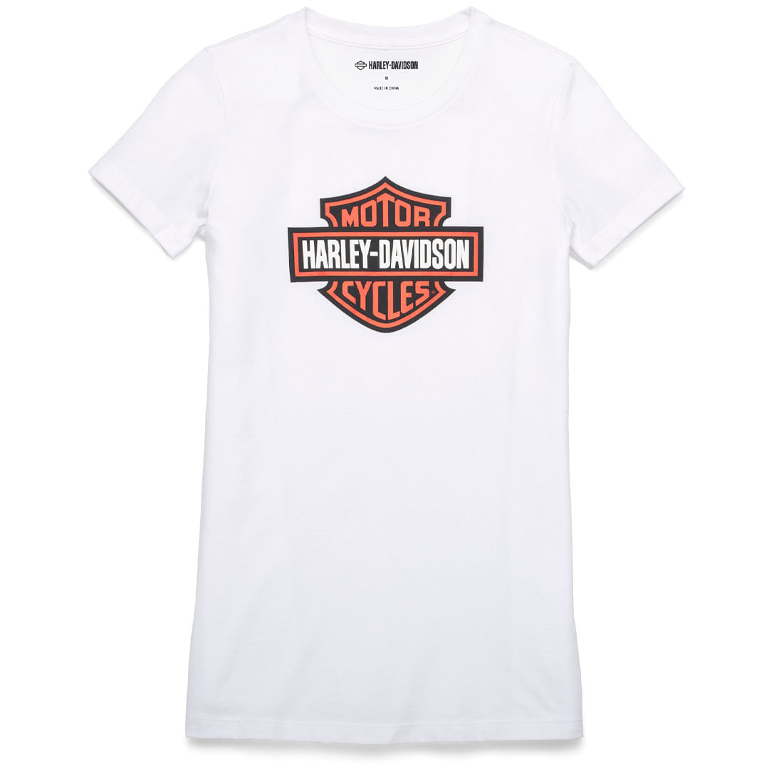 CAMISETA BLANCA BAR SHIELD HARLEY-DAVIDSON MUJER Harley